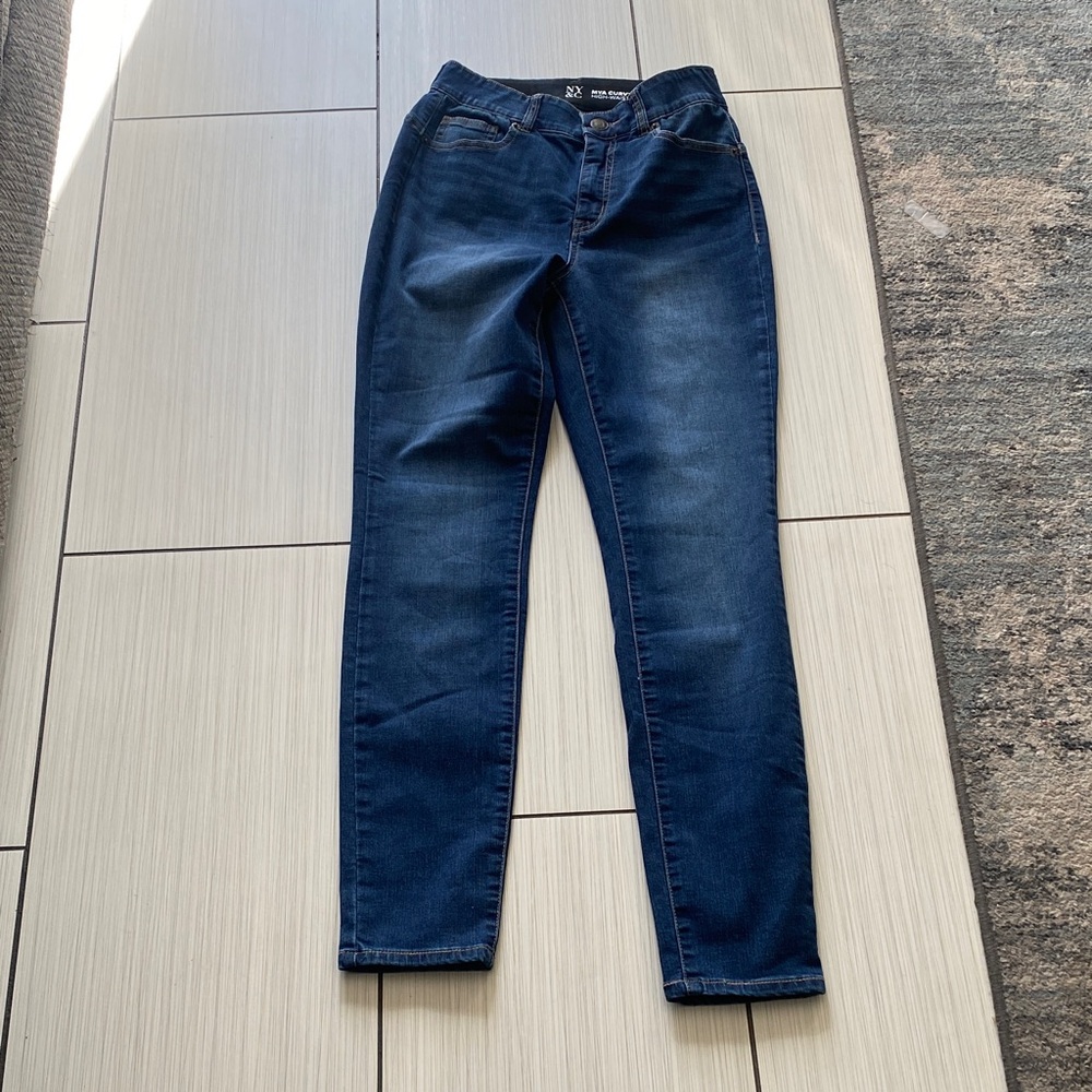 New York & Company Dark Blue Skinny Jeans